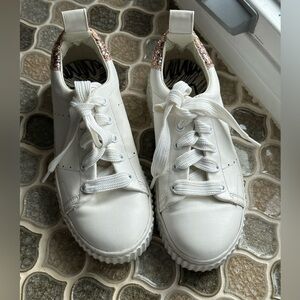 Dolce Vita pink Glitter leather sneakers Size 4 women’s or Teen